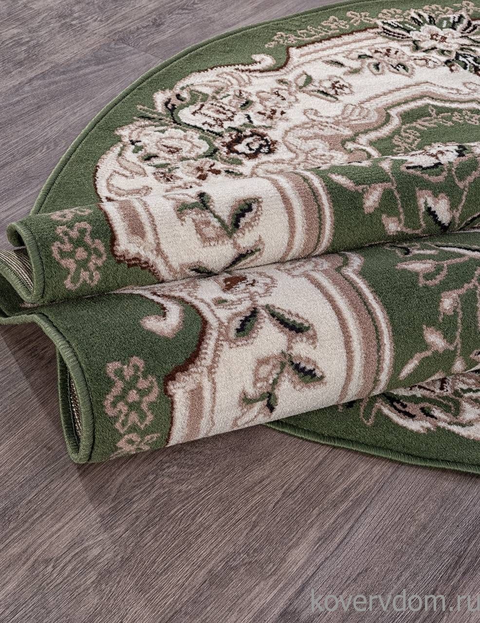 Ковер GAVANA D017 GREEN Овал