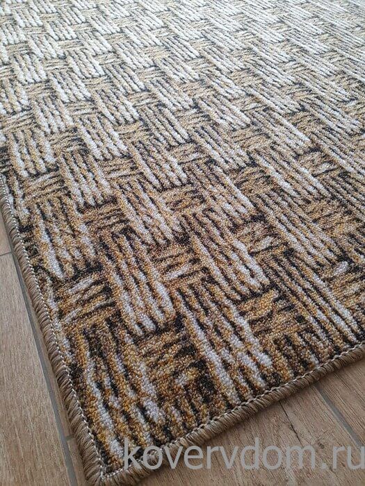 Ковер-палас ПЛЕТЕНИЕ 2076 цвет 109 бежево-коричневый