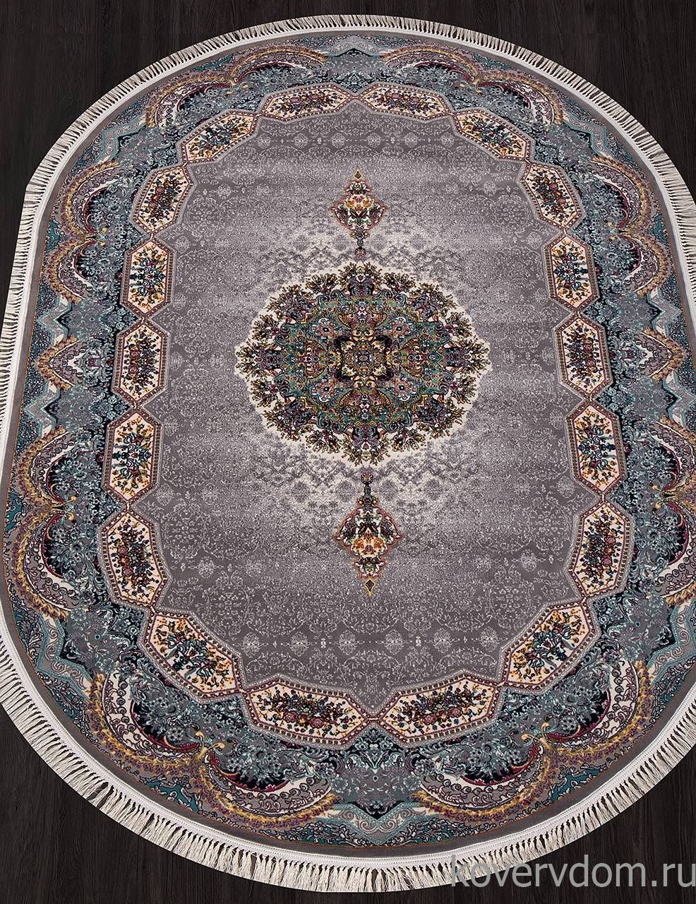 Ковер TEHRAN 7592 GRAY Овал Ковер TEHRAN 7592 GRAY Овал