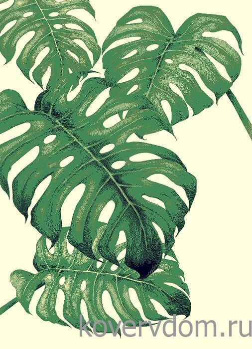 Ковер с цветами SCANDINAVIAN MONSTERA 2