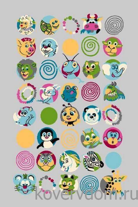 Ковер детский FUNKY TOP SUS graphite