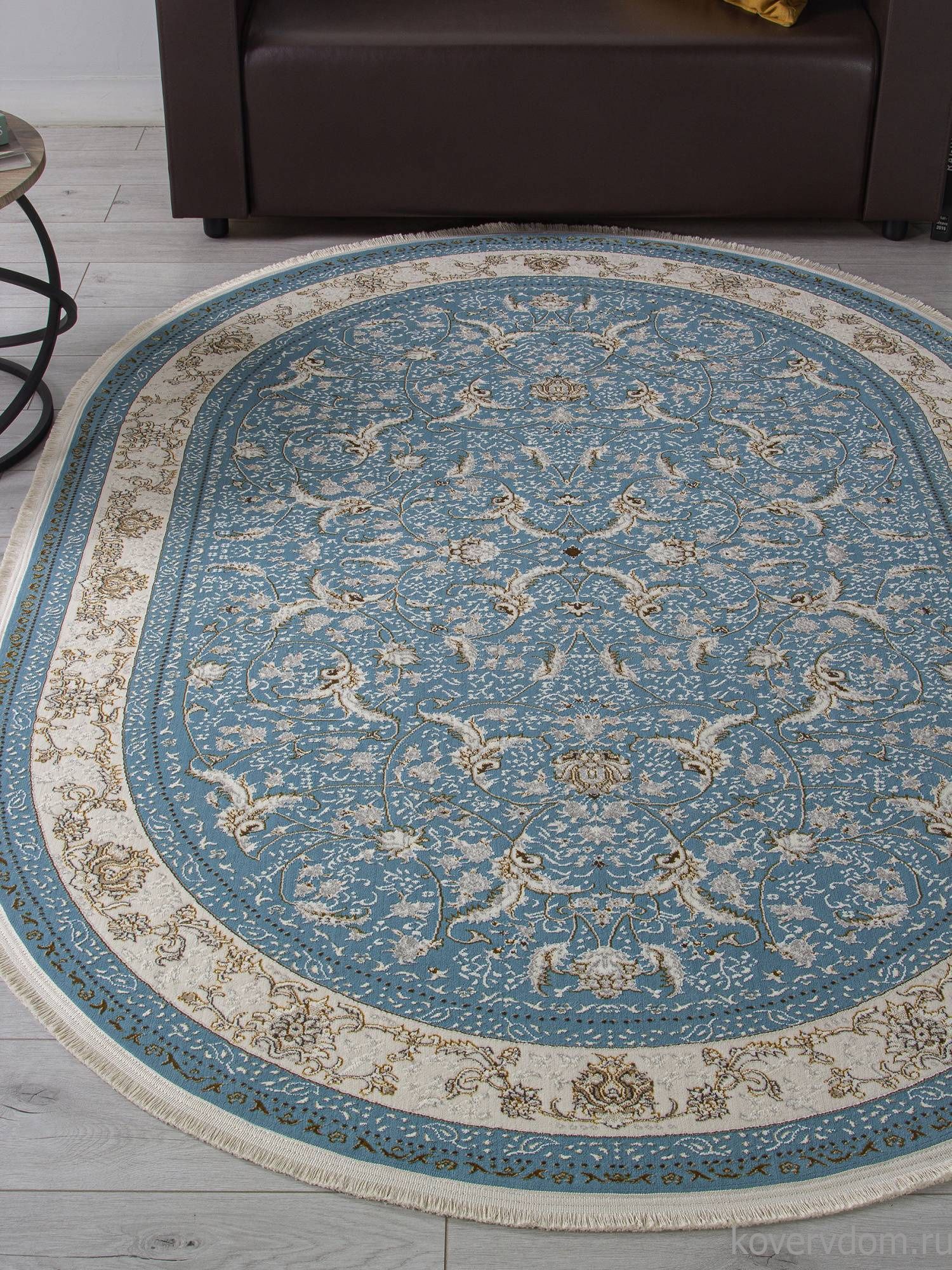 Ковер ZARINA M101B BLUE / BLUE Овал