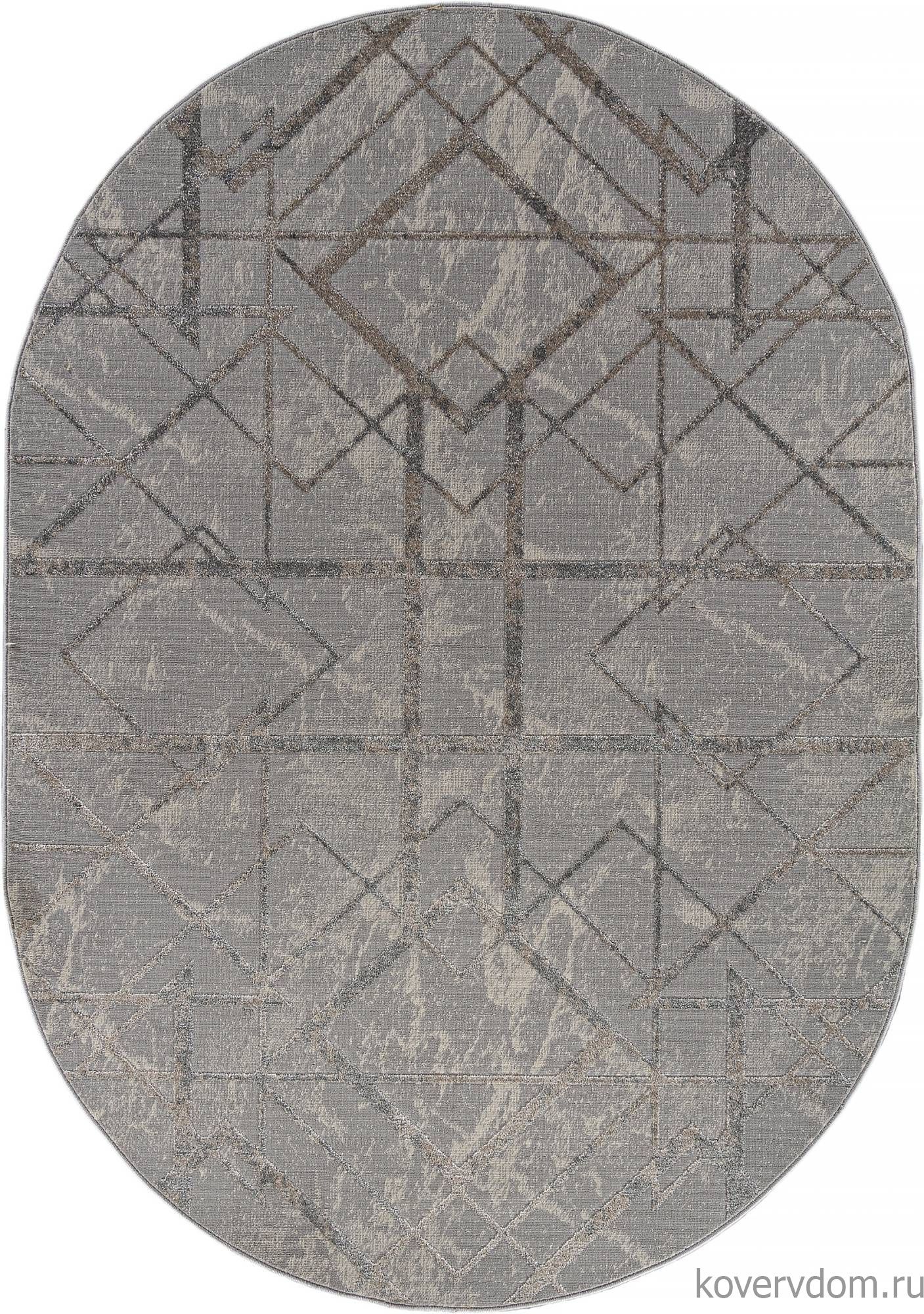 Ковер LIMAN F480 GRAY-BEIGE Овал