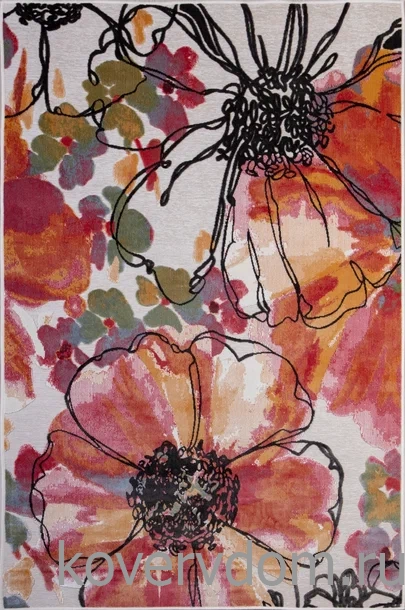 Рельефный ковер из вискозы GENOVA 38182 6161 61 Цветы