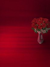 Ковровая дорожка полушерстяная однотонная красно-бордовая