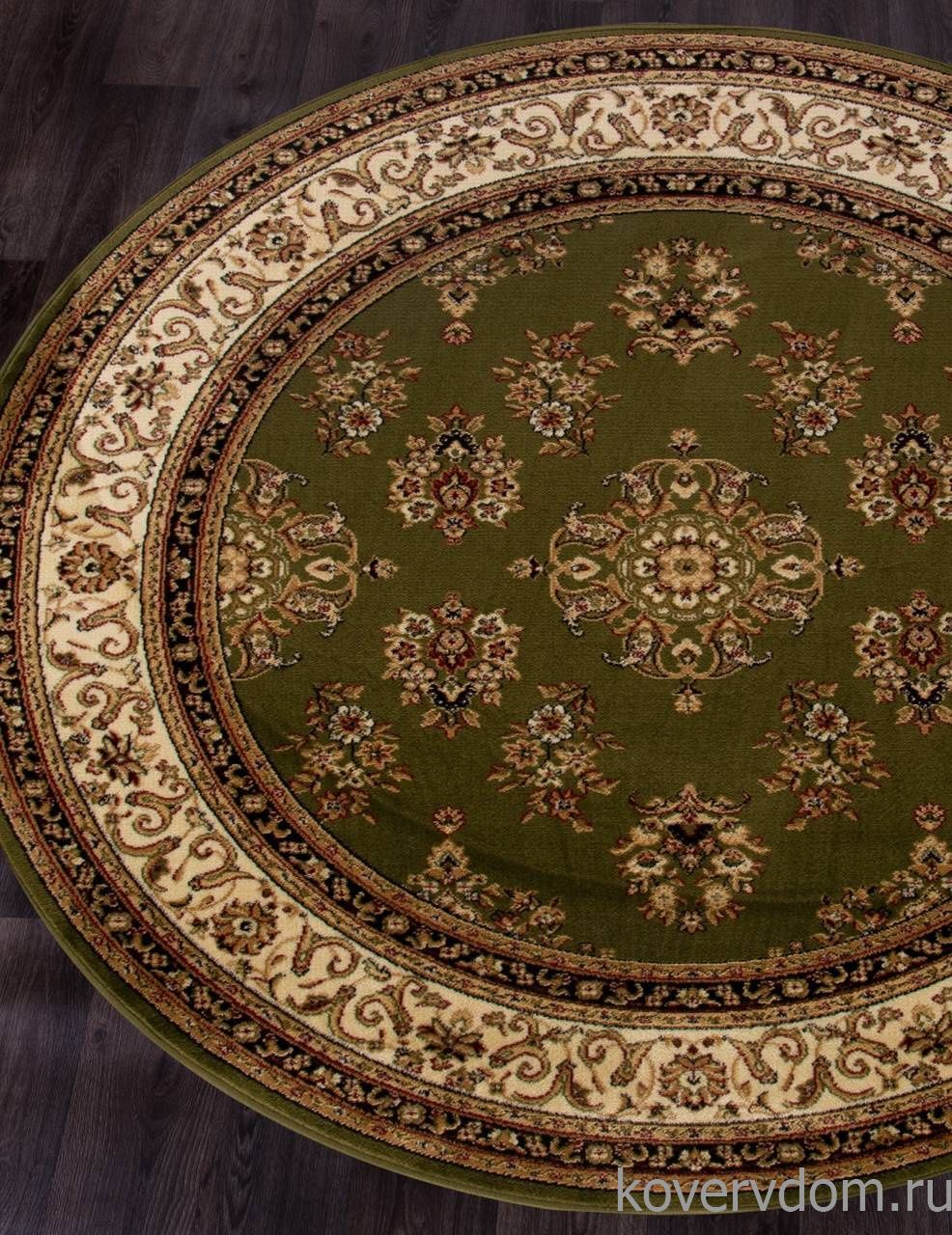 Ковер OLYMPOS d064 GREEN Круг