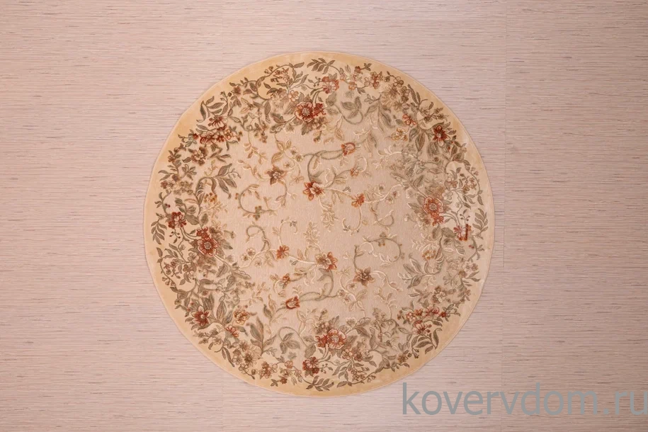 Рельефный ковер из вискозы GENOVA 38027 6262 60 КРУГ Рельефный ковер из вискозы GENOVA 38027 6262 60 КРУГ