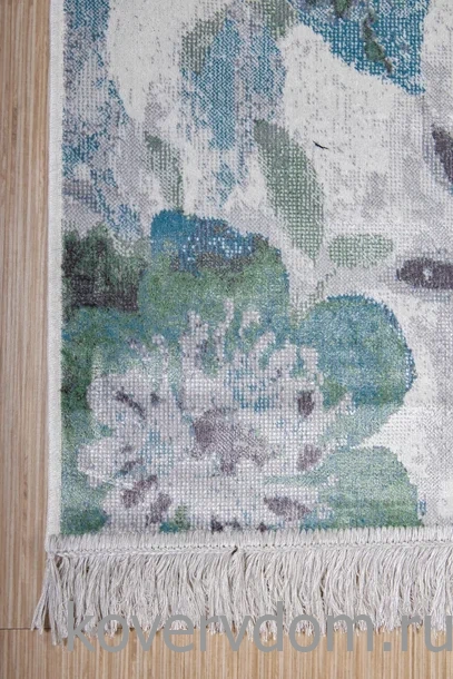 Ковер из вискозы и хлопка с цветами ROYAL PALACE 2020 R 17006 6767