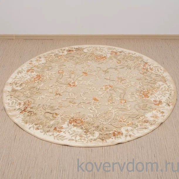 Рельефный ковер из вискозы GENOVA 38027 6262 60 КРУГ Рельефный ковер из вискозы GENOVA 38027 6262 60 КРУГ