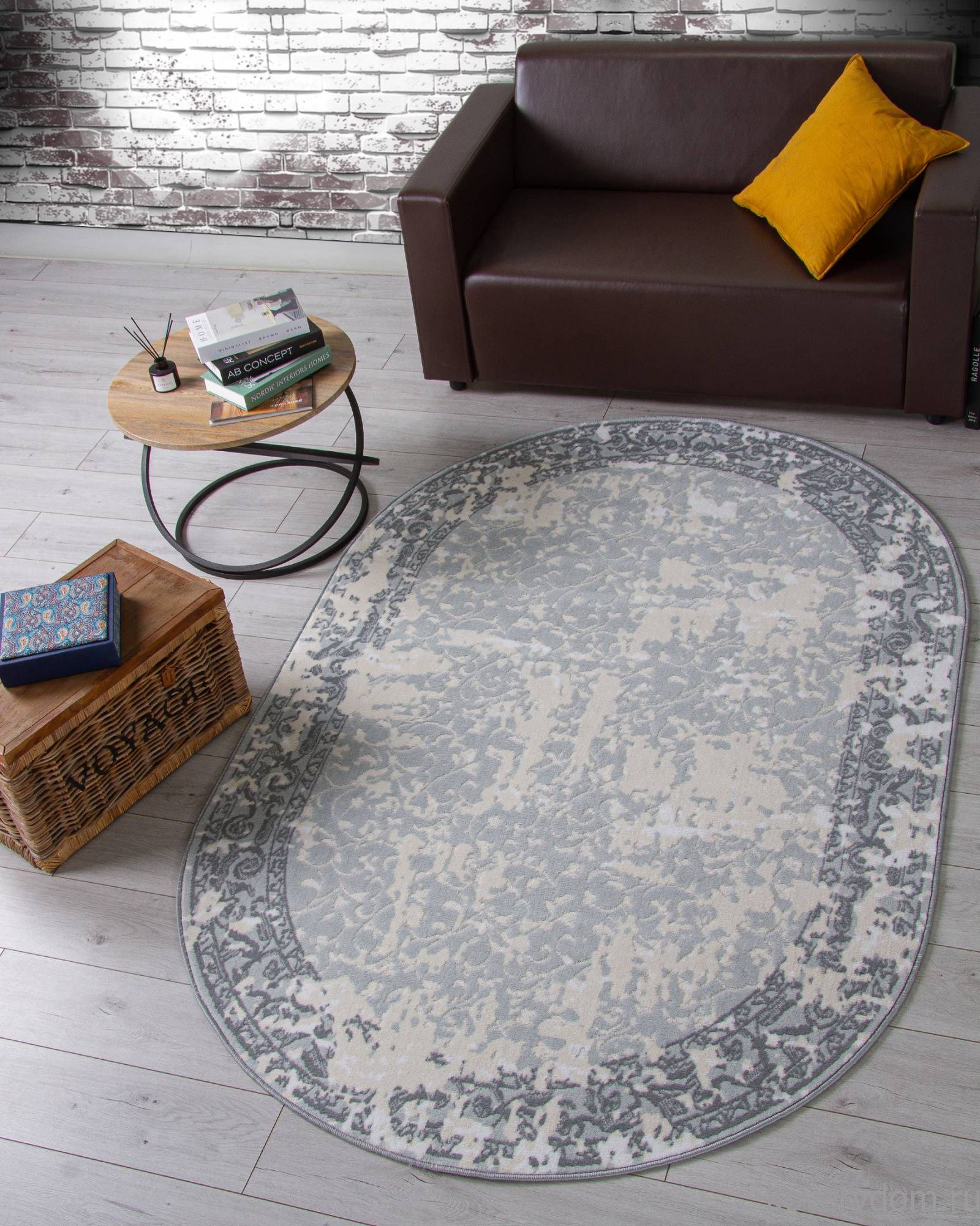 Ковер CUBA F268 BLUE Овал