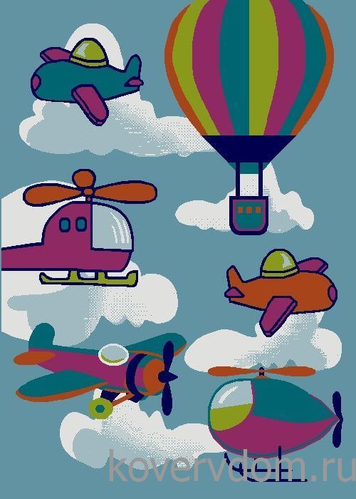 Детский ковер Sonic Kids Воздушный флот 5995 IA1 L