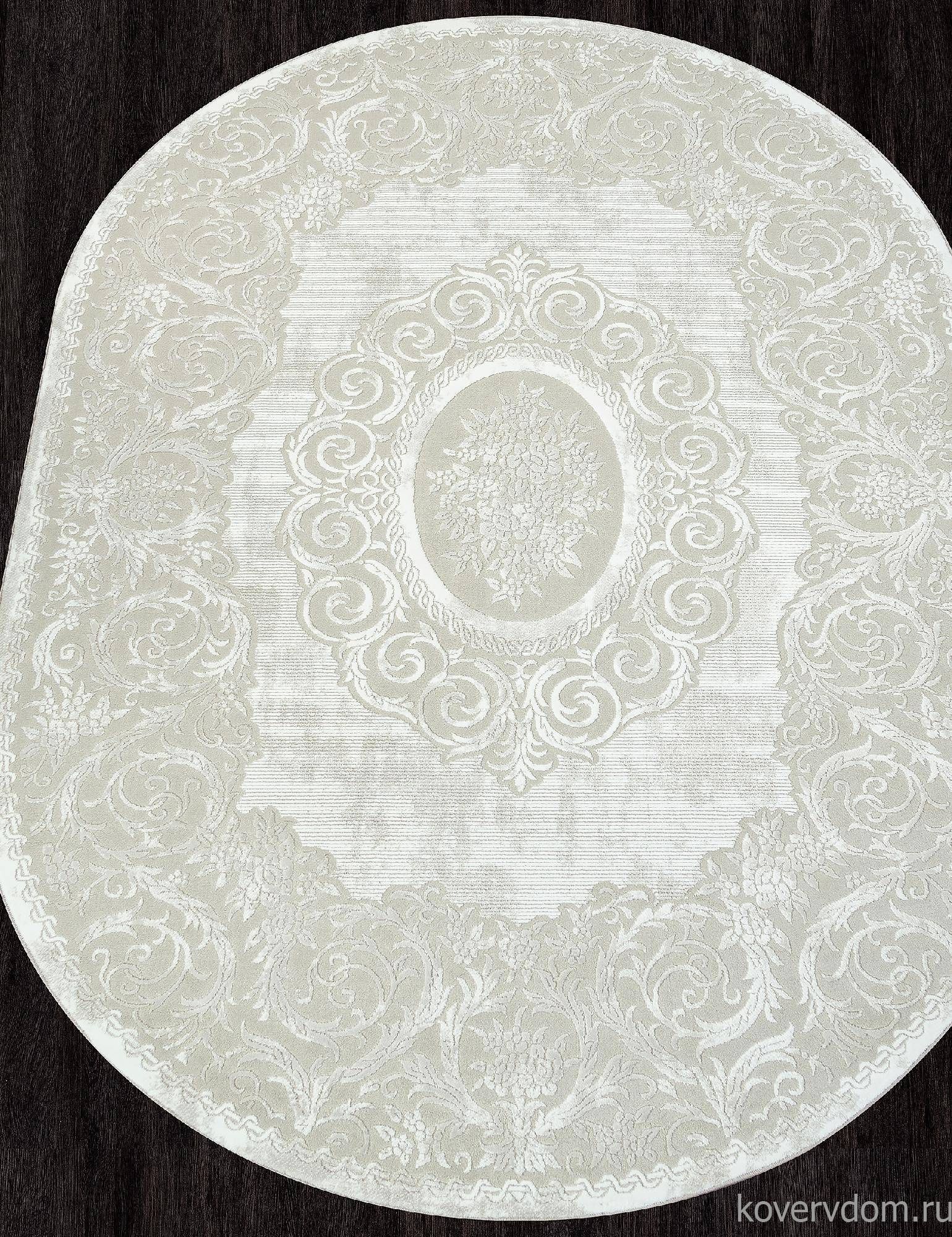 Ковер SIROCCO E413AC BEIGE / WHITE Овал