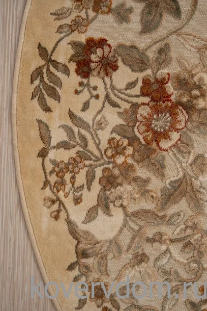 Рельефный ковер из вискозы GENOVA 38027 6262 60 КРУГ Рельефный ковер из вискозы GENOVA 38027 6262 60 КРУГ