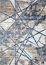 Ковер в современном стиле ANTEP-A O1702 630 CREAM / BLUE
