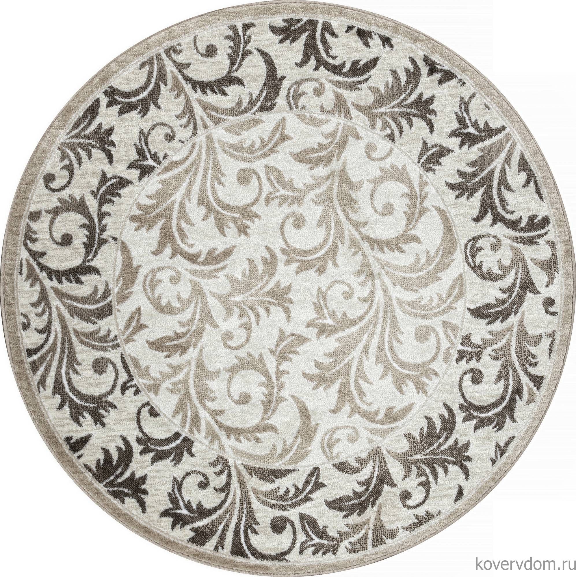 Ковер LUXE L011 CREAM-BROWN Круг