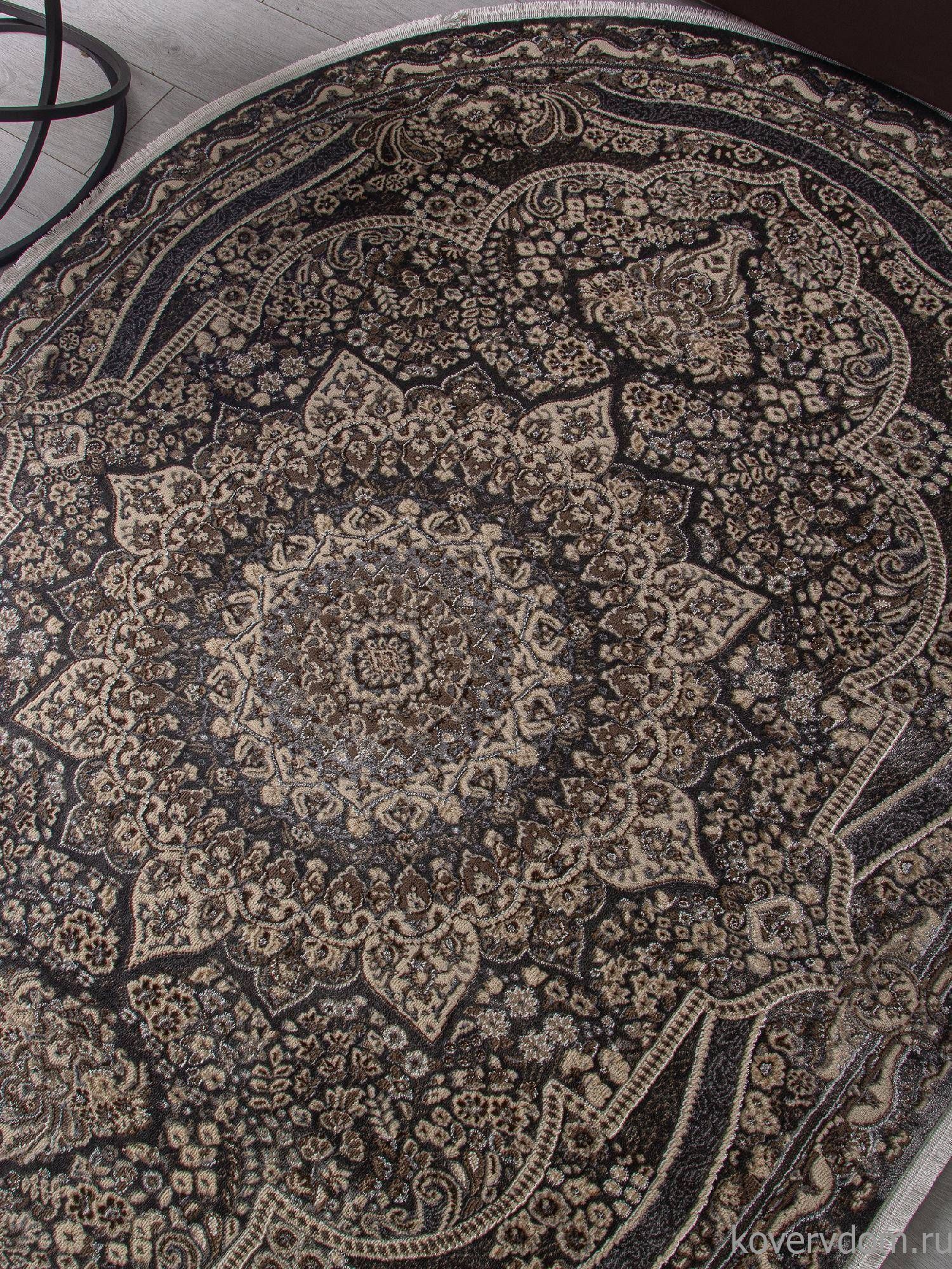 Ковер DOLCE D415 DARK GRAY Овал