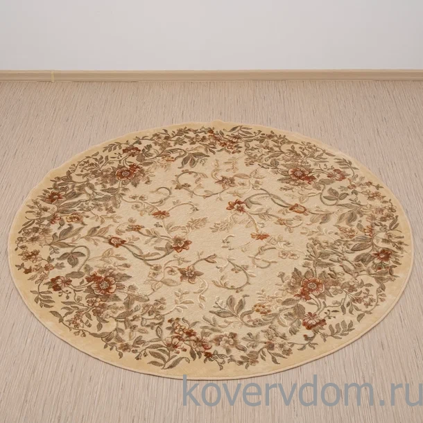 Рельефный ковер из вискозы GENOVA 38027 6262 60 КРУГ Рельефный ковер из вискозы GENOVA 38027 6262 60 КРУГ